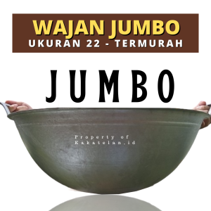 Wajan Jumbo Cekung Murah Ukuran 22 - Kuali Jumbo Super 22 - Wajan Katel Jumbo