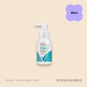 MAKARIZO Advisor Hair & Scalp Tonic 65ml Anti-Hair Fall Defense Mencegah Rambut Rontok Ketombe Rusak