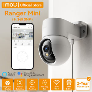 IMOU Ranger Mini Integrated-Bracket Indoor P&T Camera Wireless Security CCTV Camera Connect to Cellphone Night Vision