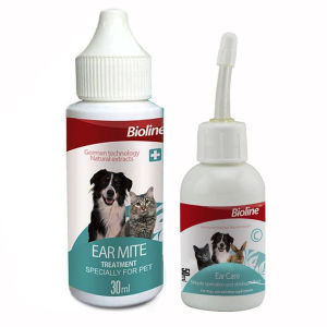 Bundle Bioline Ear Care 50ml and Bioline Ear Mite Treatment 30ml