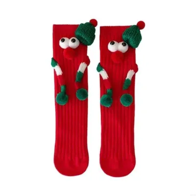 Big Eyes Christmas Socks 3D Designs Cute Cartoon Socks Novelty Cartoon Xmas Socks Christmas Holiday