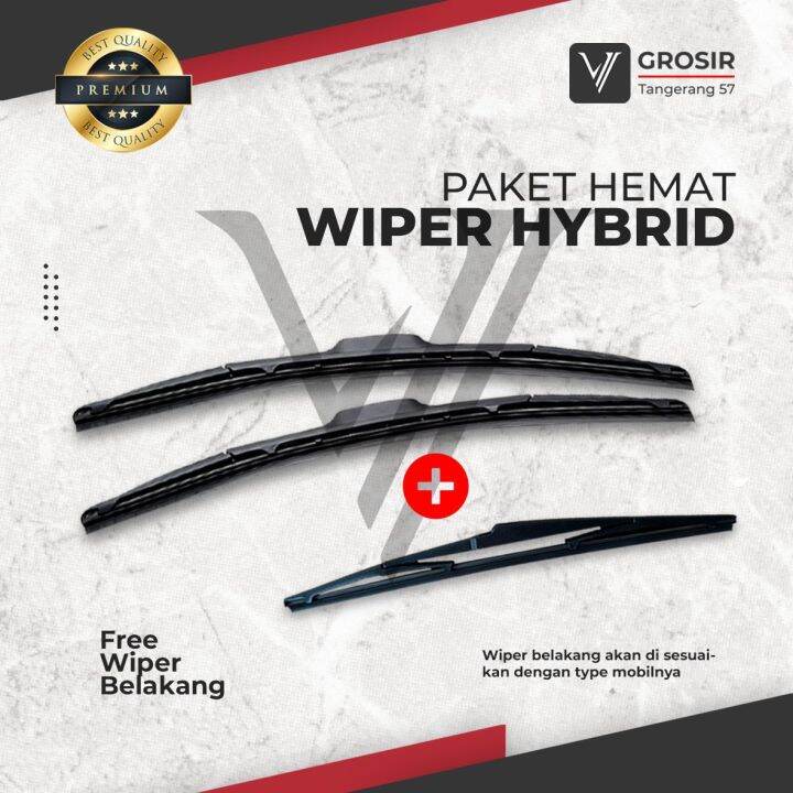 Paket Wiper Innova Reborn Depan Belakang Hybrid Blade Pcs Lazada Indonesia