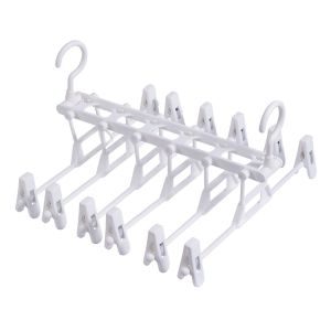 ไม้แขวนกางเกง 6in1 ที่หนีบกางเกง ช่วยประหยัดพื้นที่ มี 3 สี hangers for clothes