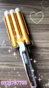 Máy làm tóc 3 trục gợn sóng/ máy uốn tóc 3 trục ( CHÍNH HÃNG)