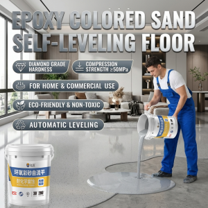 【SG Stock】3-Part Epoxy Sand Self-Leveling Floor Paint Wear-Resistant Waterproof