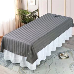 【PH IN STOCK】Simple Beauty Salon Bed Cover Massage Spa Bedskirt Pillowcase Stool Cover Dulvet Cover Bedsheet for eyelash bed salon bed cover