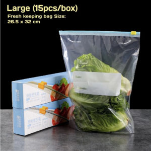 Fresh Keeping Bag Freezing Preservation Zipper Sealed Bags For Kitchen Food Fruit Vegetable Reusable Slider Storage Bag
