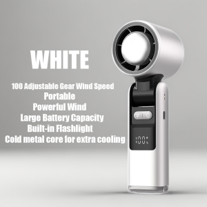 Electrobeats K801 Turbo Fan 4000mAh Ultra Cooling Turbine Fan Ventillation Intelligent LED Display w/ Flashlight