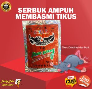 Racun Tikus Anti Rat Pembasmi Ampuh Mouse Mice Pest Repellent Manjur Original Mao Wang