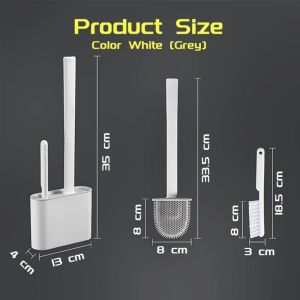 【i.Rumah】Upgrade Creative Silicone toilet brush 360° No Dead Angle Cleaning Tool Easy Toilet Cleaning home helper 馬桶刷