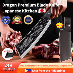 Black Dragon Knife Japanese Heavy Duty Stainless Steel Kitchen Knife Set Super Sharp Original Slicing Knife For Meat and Vegetables Forged Thickening Chefs Knife Professional Premium Blade Titanium Butcher Cleaving Knife Tools Kitchen Accessories