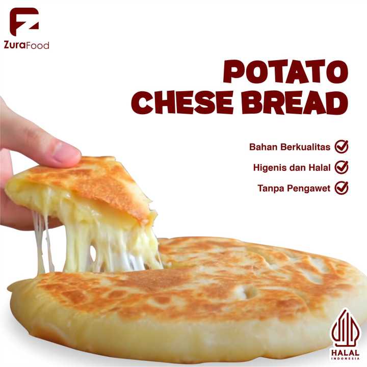Korean Potato Cheese Bread Chocolate Homemade Frozen Premium Halal