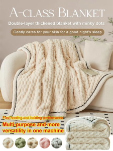 Blanket Breathable and not Stuffy Water-resistant Cashmere Blanket Lossless Durable Colorfast Comfort