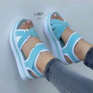 [Free Shipping] New Plus-Size WomenS Thick-Soled Sandals Featuring A Trendy Fish-Mouth Design