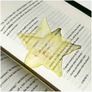 WAPKTY Transparent Apple Bookmark Delicate Premium Feeling Grape Tomato Bookmarks Cute Unique Simulation Bookmark Student Gift