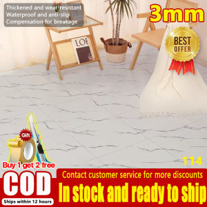 🔥Free Cutting Knife🔥 20m² Rubberized linoleum floor Vinyl Floor Sticker 2mm Thickened Waterproof Wear-resistant Home floor Sticker Removable Floor Home Decorative Wood Grain Decor Tile Flooring Living Room Bedroom Wall Vinyl Adhesive PVC Tiles Flooring