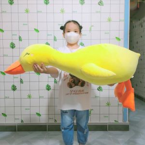 Gấu bông Vịt vàng má hồng Vịt trầm cảm vải Miniso co giãn 4 chiều lông mịn siêu Cute