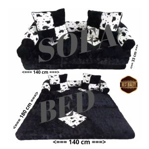 Kasur Busa Lipat Bulu Rasfur Sofabed Sofa Bed Karakter Minimalis Sofabad Sofa Bad
