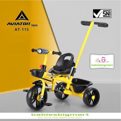 Sepeda Anak Roda 3 Tiga Tricycle Aviator AT 115 Dorongan