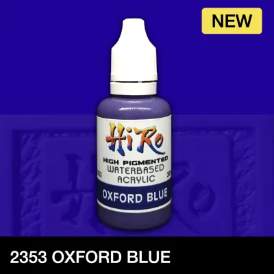 Blue Colors by Hiro Paints | High-Pigmented Waterbased Acrylic Hobby Paint (30ml) | 2328 - 2335