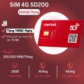 Sim 5G Viettel M2M Nạp Tiền Hàng Tháng - Data 5GB/Ngày - 1 Tỷ GB Dùng Lắp Điện Thoại , Cục Phát Wifi 4G, Màn Hình Android Ô tô | Gói SD125 - SD150C - SD200 - MXH80Y - MXH100Y . FREESHIP - CHƯA KÍCH HOẠT. 