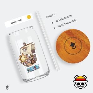Calories Gelas Estetik Aesthetic unik One piece Anime Luffy Ace Yamato Law Kid Zoro Sanji #glop