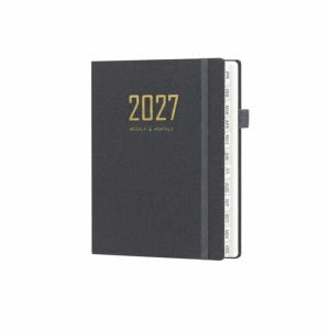 SLIGHTDELVE Portable 2027 Schedule Book Planner To Do List A5 A5 Agenda Notebook Time Organizer 365 Days Diary Plan Schedule Notebook Office Supplies