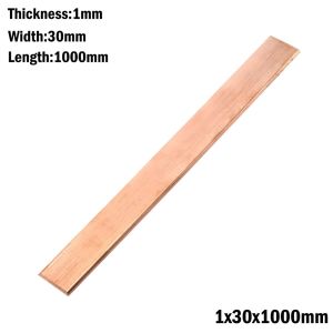 MILDPETAL Length 1000mm Copper Flat Bar Thickness 1-3mm High Purity Pure Copper Strip Coppers Flat Bar Electroplating