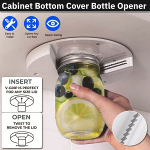 Multifunctional Cabinet Bottom Cover Bottle Opener Manual Non-slip Circular Table Bottom Can Opener  圆形开罐器