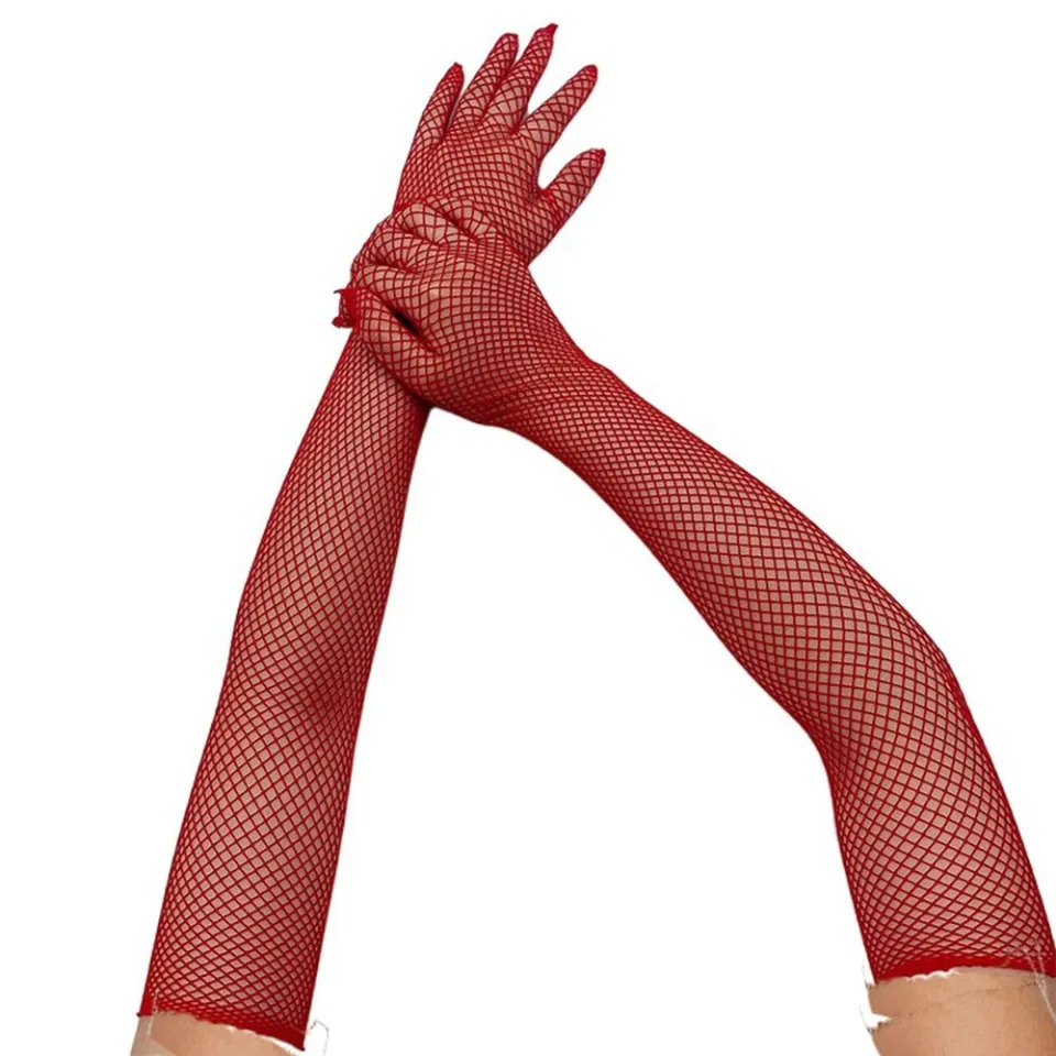 WENSH Summer Wedding Gothic Fishnet Full Finger Stage Performance