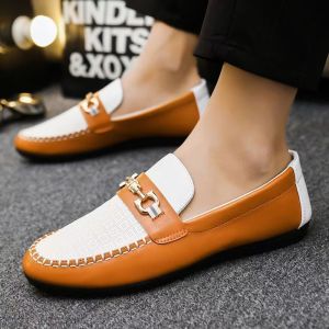 Mens Leather Sole Soft Shoes Business Formal Office Mens Shoes British Style Casual Leather Shoes