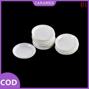 CANAMEK✨ 10pcs Dollhouse Miniature Resin Trays Plates Doll Mini Food Dishes Tableware
