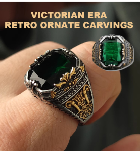 Luxury Vintage Mens Jade Ring Huajia Mens Luxury Bully Jade Ring Party Accompaniment