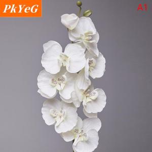 [COD] PkYeG TOOL ดอกกล้วยไม้ปลอม8หัวประดิษฐ์ผีเสื้อดอกไม้ปลอม3D ดอกไม้ปลอมพืชสัมผัสของจริงตกแต่งคริสต์มาสบ้านงานแต่งงาน