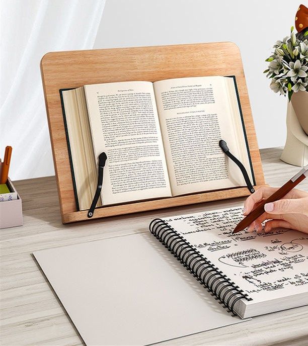 Adjustable Reading Rest Tablet Book Holder Tray Cook Home Study Room