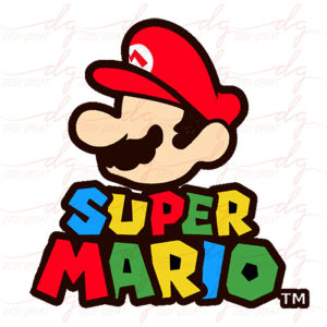 Totebag Super Mario Bros Lucu Tas Serut Kanvas Goodie Bag Ulang Tahun Anak Aesthetic