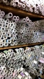 Wallpaper Dinding Sticker Motif Serat Kayu Coklat Tua