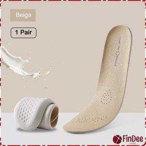 FinDee แผ่นพื้นรองเท้า สําหรับรองเท้ากีฬา  ยางพารา ดูดซับแรงกระแทก ป้องกันกลิ่น Shoes Insole