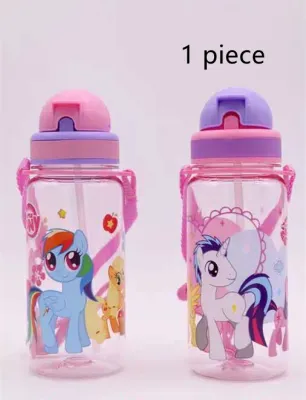 3675# 350ml disney cartoon water bottle tumbler with straw for kid for student back to school BPA-free