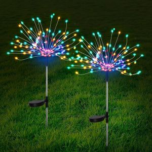 HOMEMORY Solar Christmas Lights Waterproof Outdoor Firefly LED Lights Automatic On/Off for Garden Yard Decorate
