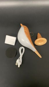 Rechargeable Led Bird Table Desk Lamp Night Light Decoration Atmosphere Bedside Portable Dimmable Decorative Lamps Aromatherapy Nightstand Interior Touch Control For Home Cordless