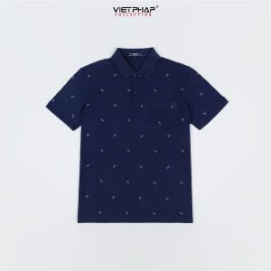 Áo Polo Nam In Bông Chất Cotton Cao Cấp Form Reguler Fit Thoáng Mát Sang Trọng VIỆT PHÁP 34561