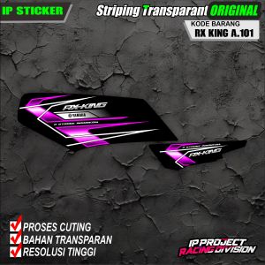 (COD) STICKER STRIPING MOTOR YAMAHA RX KING 1983 - 2002 DESAIN RACING HOLOGRAM DAN TRANSPARAN