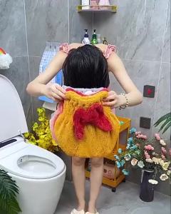 Womens shower cap quick-dry hair care shower cap bath and spa bow hair wrap towel cap girls hair drying towel cap.