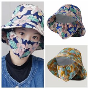 ZQSZHT Cover Face Cap Women Sun Hat Face Sun Protection Sunscreen Fashion Farm Work Cap Bucket Hat Farm Work