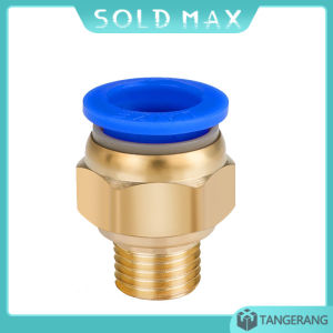 10pcs Fitting Pneumatic Lurus Male Drat Mpc Sliplock M8 X 6mm Selang Slip Lock