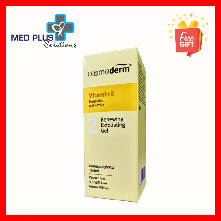 Cosmoderm Vitamin E Renewing Exfoliating Gel 30ml (EXP6/2024) EXTRA
