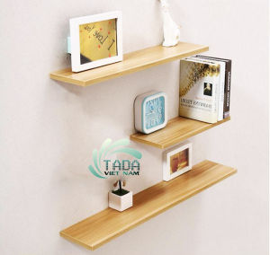 1 thanh kệ gỗ treo tường kệ gỗ thông tự nhiên kích thước 40x15CM
