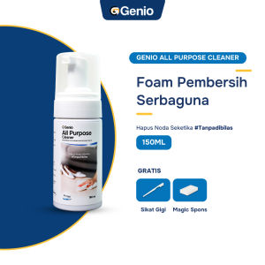 Genio All Purpose Cleaner 150ml - Foam Pembersih Serbaguna Rumah Tangga Anti Bakteri Free Lap Microfiber