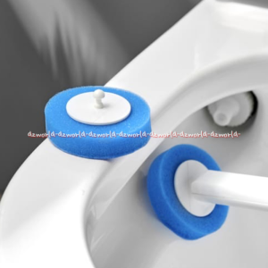 Proclean Set 6pcs Refill Toilet Spons Blue Isi Ulang Busa Kepala Sikat Sekali Pakai Warna Biru Pembersih Refill Sikat Toilet Wc Kamar Mandi Berbahan Spons Halus